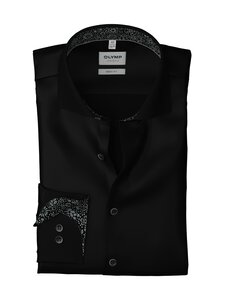 Olymp - Body Fit Contrast Trim krekls ar apkakli - 68 SCHWARZ | Stockmann