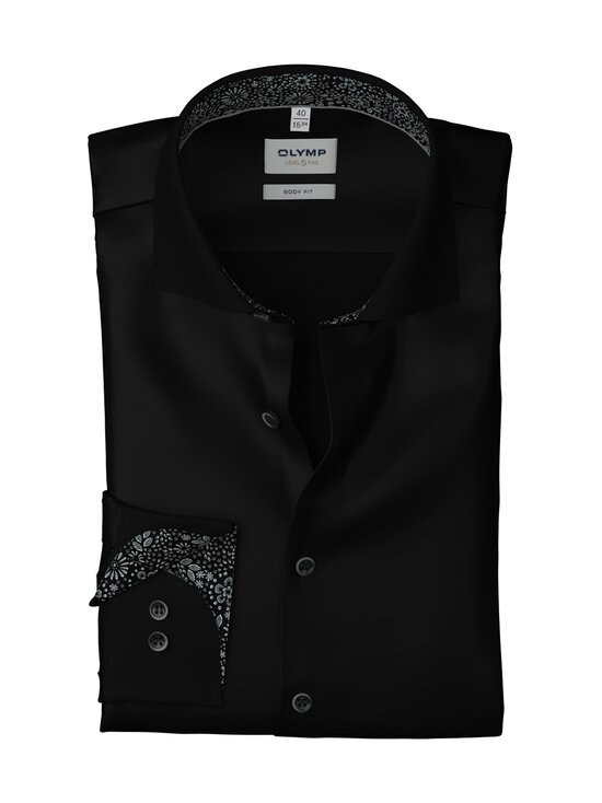 Olymp - Body Fit Contrast Trim krekls ar apkakli - 68 SCHWARZ | Stockmann - photo 1