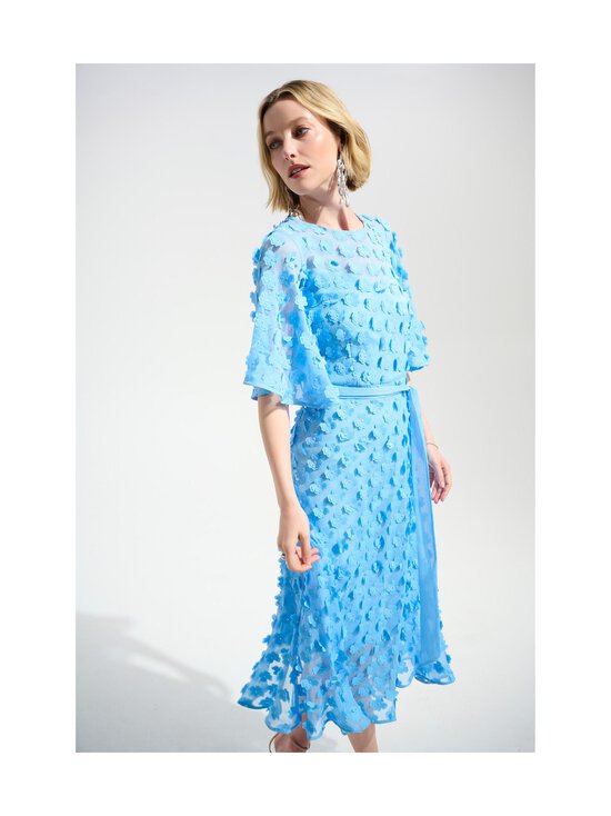Joseph Ribkoff - Embroidered Chiffon Fit And Flare 3D -mekko - 4373 SKY BLUE | Stockmann - photo 2