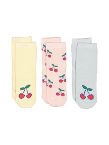 Lindex - Cherries-sukat 3-pack - 9830 LIGHT YELLOW | Stockmann
