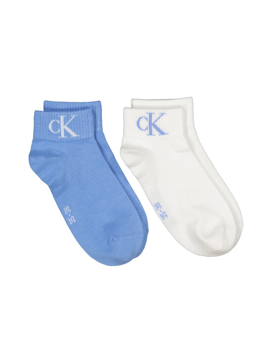 Calvin Klein - Quarter Monogram -sukat 2-pack - 013 SKY BLUE | Stockmann - photo 1
