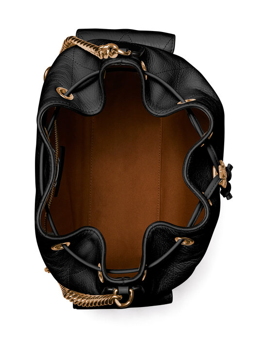 Tory Burch - Charlie Quilted Drawstring Shoulder -nahkalaukku - BLACK | Stockmann - photo 4