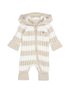 GANT - Striped Cotton Cable -neulehaalari - 291 LIGHT BEIGE MELANGE GANT - Striped Cotton Cable -neulehaalari - 291 LIGHT BEIGE MELANGE | Stockmann
