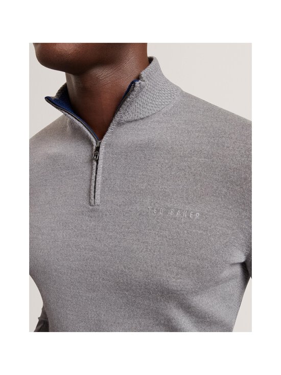 Ted Baker London - Clouden Merino Half Zip -paita - MID-GREY | Stockmann - photo 4