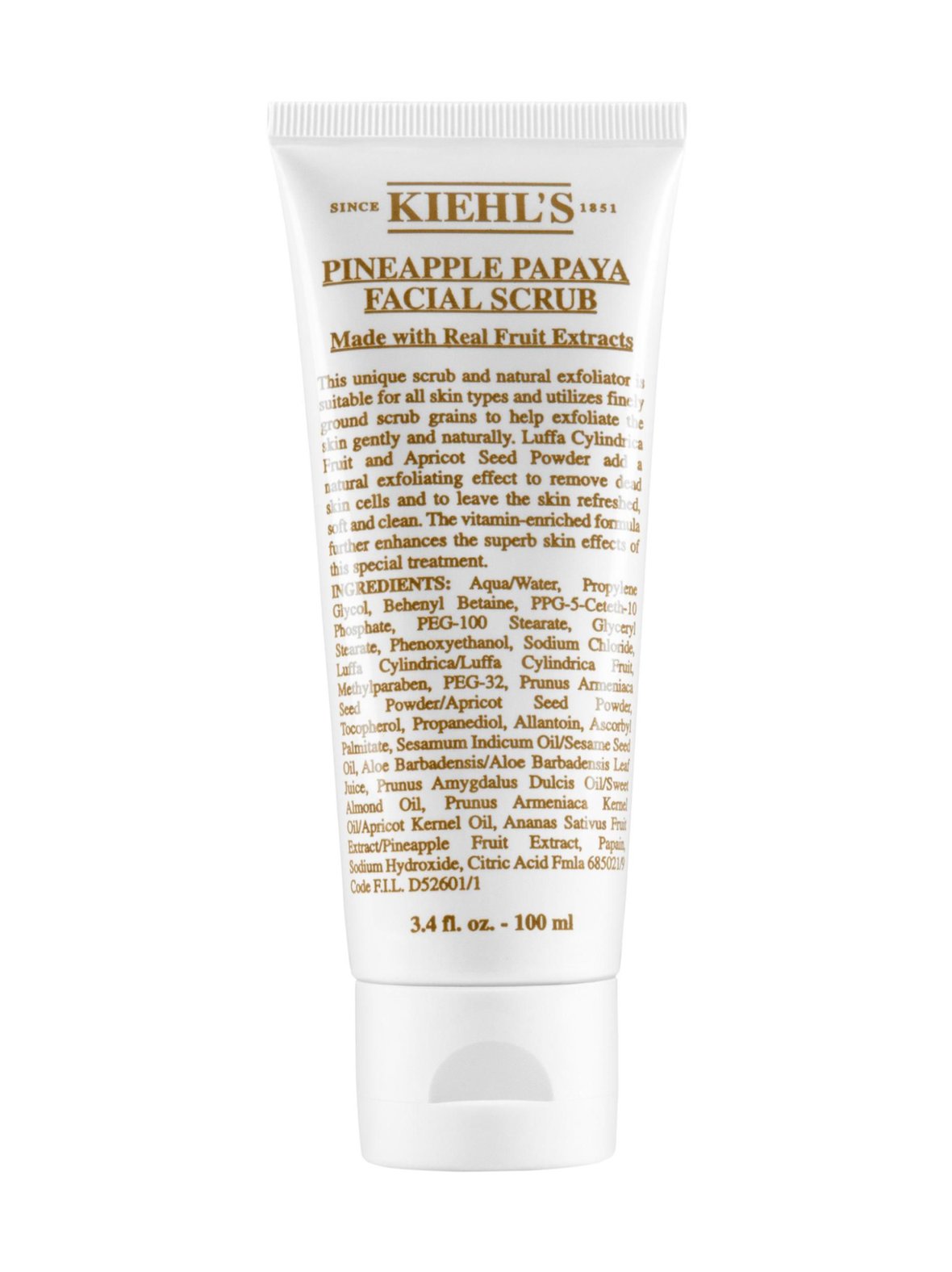 Kiehl"'s Pineapple papaya facial scrub 100 ml -kuorintavoide