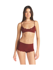 SKIMS - Fits Everybody Lace Scoop Bralette -rintaliivit - MERLOT | Stockmann