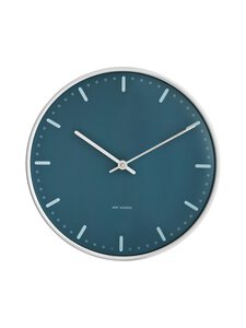 Arne Jacobsen - City Hall Wall -kello Ø 21 - BLUE | Stockmann
