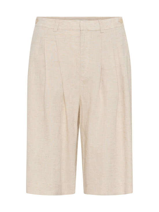 Gestuz - GZriava Mid Waist -shortsit - 190 LIGHT SAND MELANGE | Stockmann - photo 1