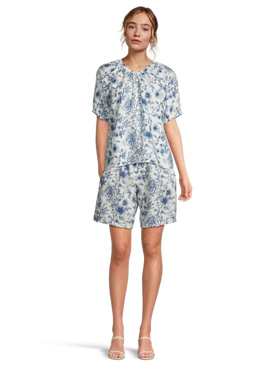 NOOM - Tinja-pusero - BLUE/OFFWHITE FLOWER PRINT | Stockmann - photo 2