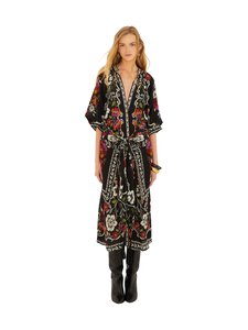 Farm Rio - Rococo Flowers -midimekko - ROCOCO FLOWERS BLACK | Stockmann