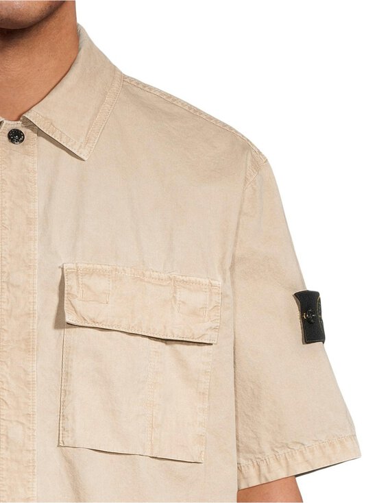 Stone Island - Lyhythihainen kauluspaita - V019A DESERT SAND | Stockmann - photo 5