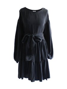 Lili Marleena - Cupro Puff Double Ruffle -kietaisumekko - BLUE | Stockmann