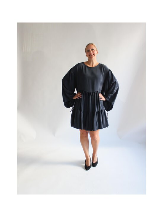 Lili Marleena - Cupro Puff Double Ruffle -kietaisumekko - BLUE | Stockmann - photo 5