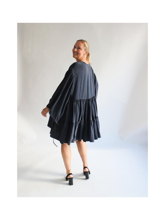 Lili Marleena - Cupro Puff Double Ruffle -kietaisumekko - BLUE | Stockmann - photo 6