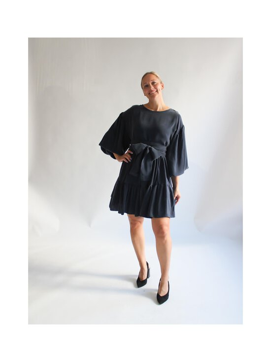 Lili Marleena - Cupro Puff Double Ruffle -kietaisumekko - BLUE | Stockmann - photo 7