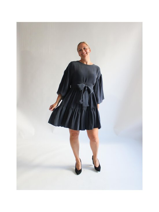 Lili Marleena - Cupro Puff Double Ruffle -kietaisumekko - BLUE | Stockmann - photo 8