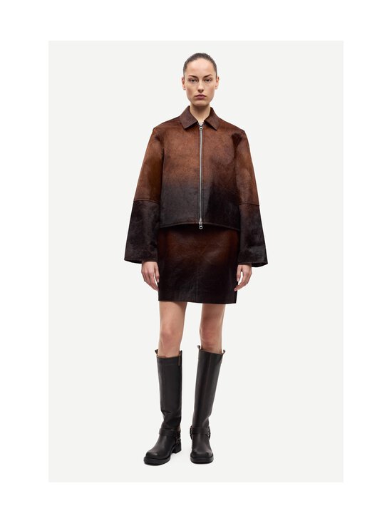 Samsoe Samsoe - Salil-nahkahame - CLR002376 DARK BROWN DIP-DYE | Stockmann - photo 3