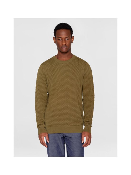 Knowledge Cotton Apparel - Regular Bubble -neulepaita - 1068 BURNED OLIVE | Stockmann - photo 3