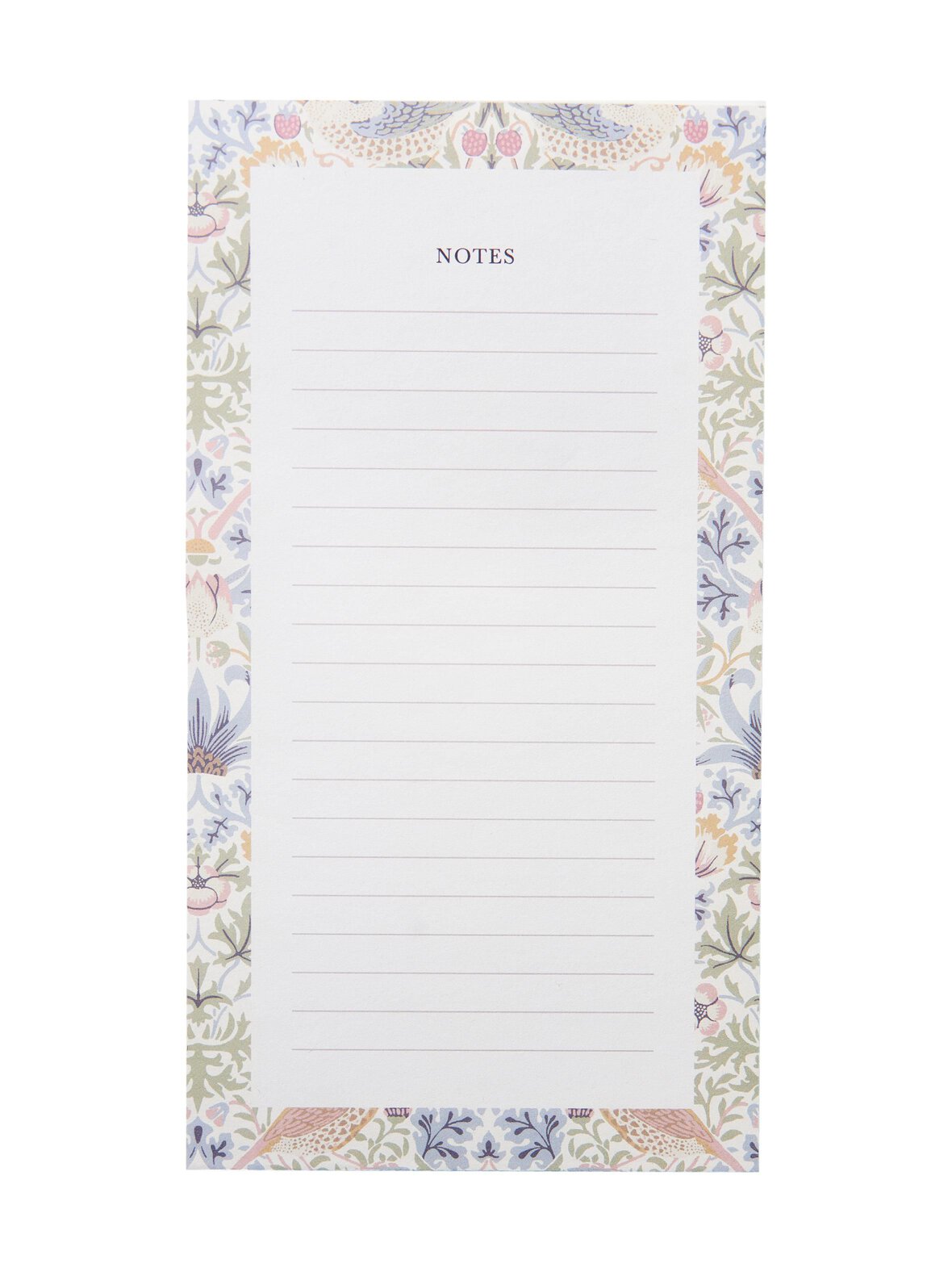 William Morris by Havi Strawberry Thief To Do list -muistilista