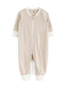 Lindex - Striped-pyjama - 325 LIGHT DUSTY WHITE | Stockmann