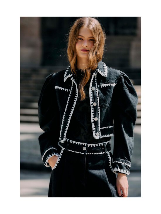 Farm Rio - Romantic-farkkujakku - BLACK DENIM | Stockmann - photo 4