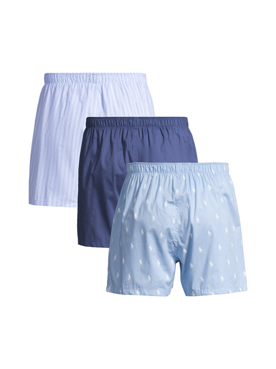 Polo Ralph Lauren - Bokserid Open Boxer, 3 paari - 049 3PK BLUWHT ST/LTNVY/CHM BL AOP | Stockmann - photo 2