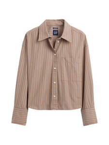 GAP - Swing Crop poplīna krekls - CAMEL STRIPE | Stockmann