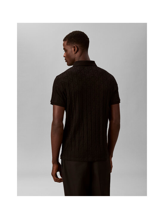 Calvin Klein Menswear - Polosärk Mercerized Emblem Jacquard - UB1 BLACK | Stockmann - photo 3