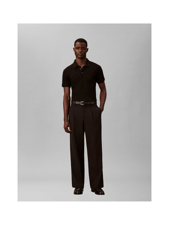 Calvin Klein Menswear - Polosärk Mercerized Emblem Jacquard - UB1 BLACK | Stockmann - photo 6