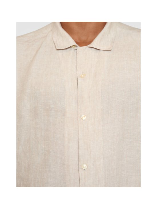 Knowledge Cotton Apparel - Pellavapaita - 1449 YARNDYED - LIGHT FEATHER GRAY | Stockmann - photo 5