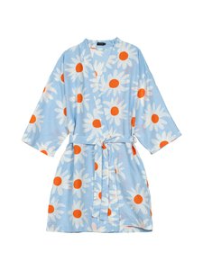 Marimekko - Rakastaa Ei Rakasta -aamutakki - 520 LT.BLUE, OFF WHITE, ORANGE Marimekko - Rakastaa Ei Rakasta -aamutakki - 520 LT.BLUE, OFF WHITE, ORANGE | Stockmann
