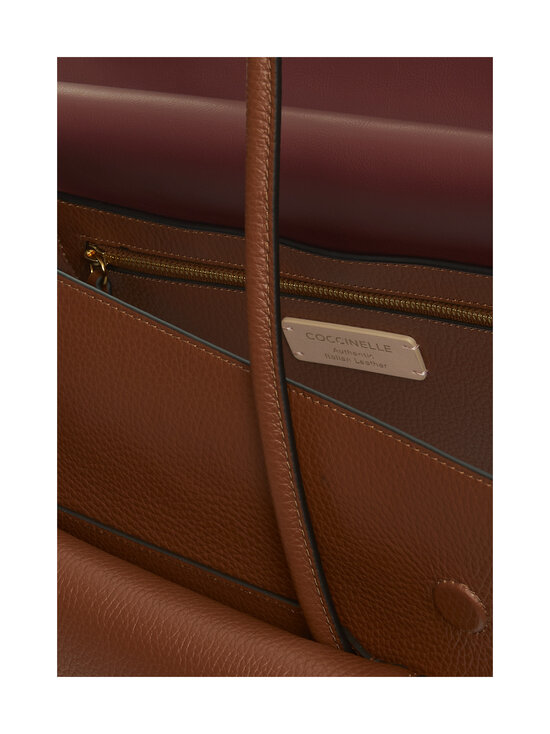Coccinelle - Double Beat Grained Leather -käsilaukku - W11 COGNAC | Stockmann - photo 3