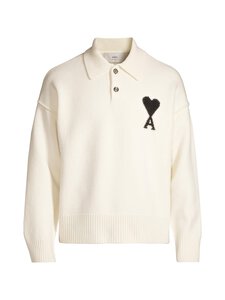Ami - Polo Ami De Coeur -neulepaita - 151 : ECRU/NOIR | Stockmann