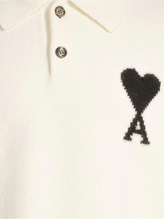Ami - Polo Ami De Coeur -neulepaita - 151 : ECRU/NOIR | Stockmann - photo 4