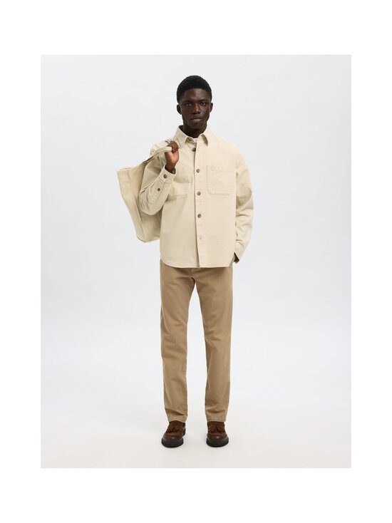 Selected - Slh175 Slim Miles Structure -chinohousut - PURE CASHMERE DETAIL:MIXED W. EGRET | Stockmann - photo 4