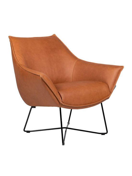 Furninova - Egon-nojatuoli Jesolo-nahka cognac - BROWN | Stockmann - photo 2