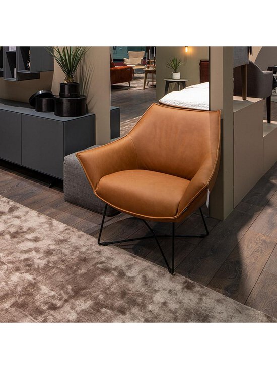 Furninova - Egon-nojatuoli Jesolo-nahka cognac - BROWN | Stockmann - photo 3