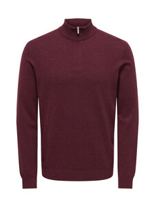 Only & Sons - Kudum OnsLoui Half Zip - PORT ROYALE DETAIL:MELANGE | Stockmann