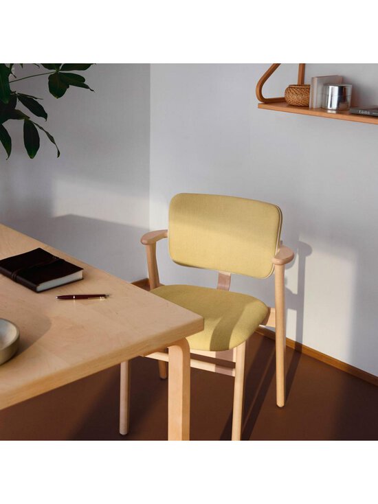 Artek - Domus-tuoli istuin- ja selkänojaverhoiltu Prestige-nahka cream / lakattu koivu - BEIGE | Stockmann - photo 8