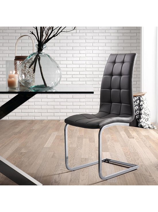 Kave Home - Argo-ruokapöytä lasi / kiiltävä teräs 100 x 200 cm - BEIGE | Stockmann - photo 4