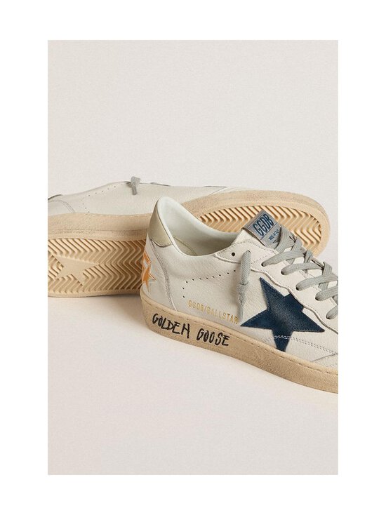 GOLDEN GOOSE - Ballstar Nappa Upper Toe -sneakerit - WHITE/BLUE/ICE | Stockmann - photo 3