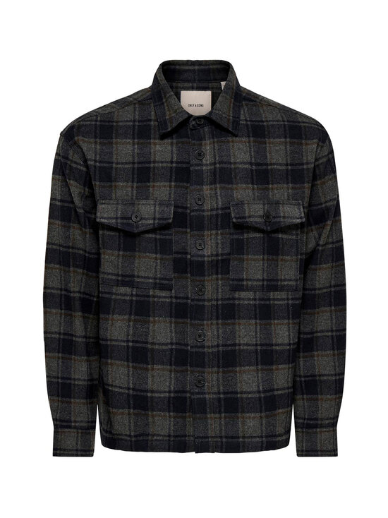 Only & Sons - Särk Onseske Checked Overshirt - DARK NAVY | Stockmann - photo 1