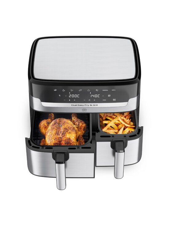 Obh Nordica - Dual Easy Fry & Grill Air Fryer -kiertoilmakeitin, 8.3L - STEEL - photo 5 Obh Nordica - Dual Easy Fry & Grill Air Fryer -kiertoilmakeitin, 8.3L - STEEL | Stockmann - photo 5
