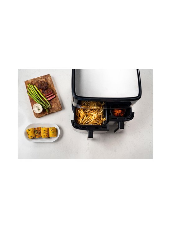 Obh Nordica - Dual Easy Fry & Grill Air Fryer -kiertoilmakeitin, 8.3L - STEEL - photo 7 Obh Nordica - Dual Easy Fry & Grill Air Fryer -kiertoilmakeitin, 8.3L - STEEL | Stockmann - photo 7