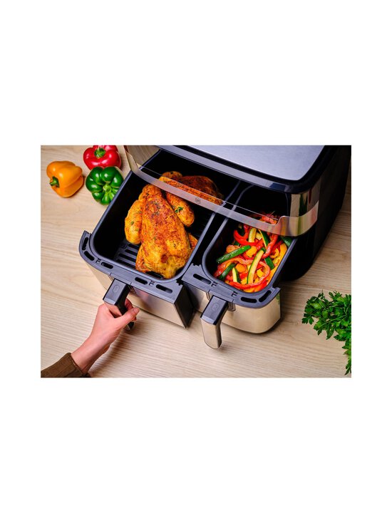 Obh Nordica - Dual Easy Fry & Grill Air Fryer -kiertoilmakeitin, 8.3L - STEEL - photo 8 Obh Nordica - Dual Easy Fry & Grill Air Fryer -kiertoilmakeitin, 8.3L - STEEL | Stockmann - photo 8
