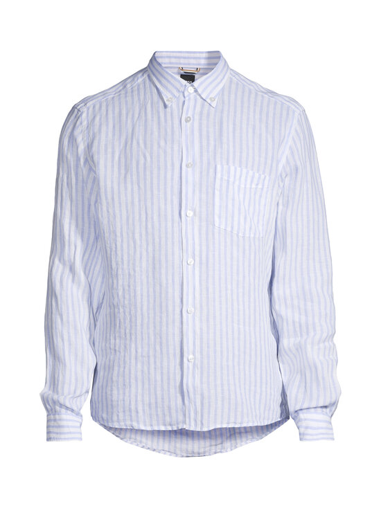 BOSS - Liam Striped -kauluspaita - 450 LIGHT/PASTEL BLUE | Stockmann - photo 1