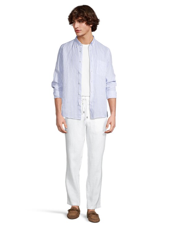 BOSS - Liam Striped -kauluspaita - 450 LIGHT/PASTEL BLUE | Stockmann - photo 4