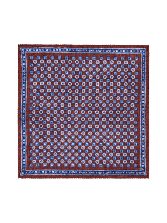 Stockholm Kravatt - Medalion & Flower -silkkitaskuliina - 2 BOWN/BLUE | Stockmann - photo 1