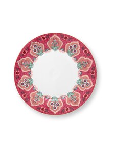 PIP Studio - Flower Festival-lautanen 21 cm - DARK PINK PIP Studio - Flower Festival-lautanen 21 cm - DARK PINK | Stockmann