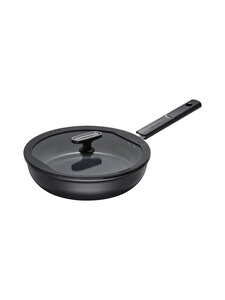 Fiskars - Hard Face Sauté -paistinpannu kannella - BLACK Fiskars - Hard Face Sauté -paistinpannu kannella - BLACK | Stockmann